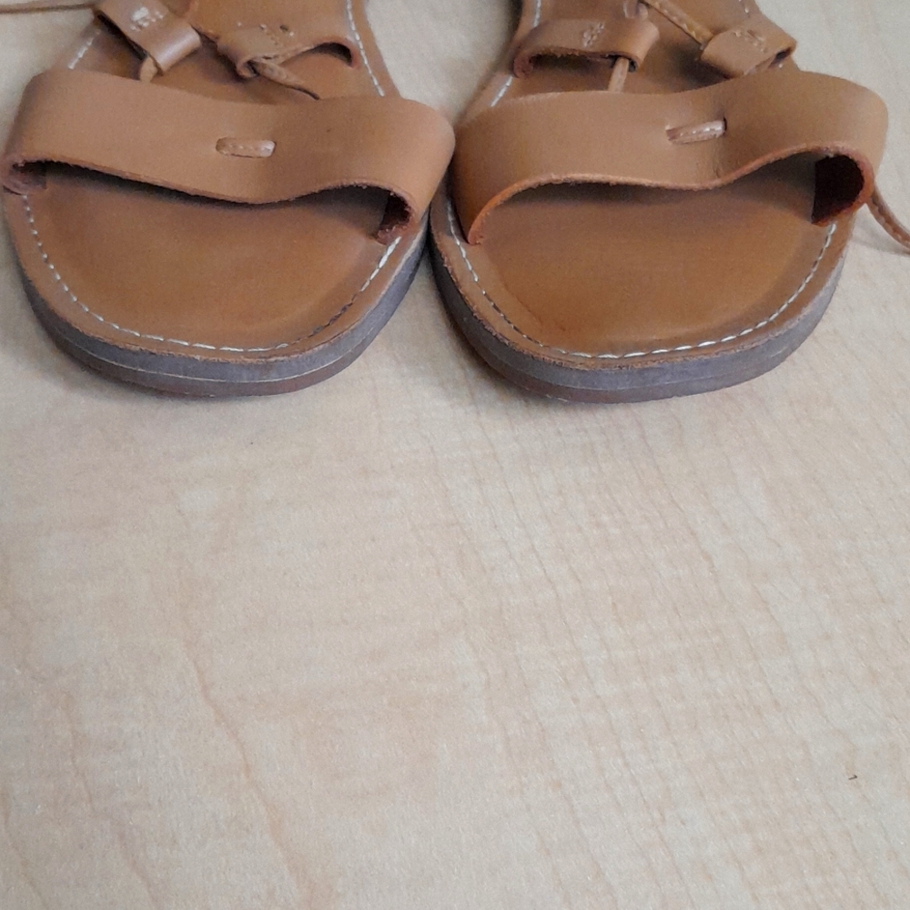 MADEWELL THE BOARDWALK Lace Up Leather Sandals Size 9.5 - Picture 14 of 16